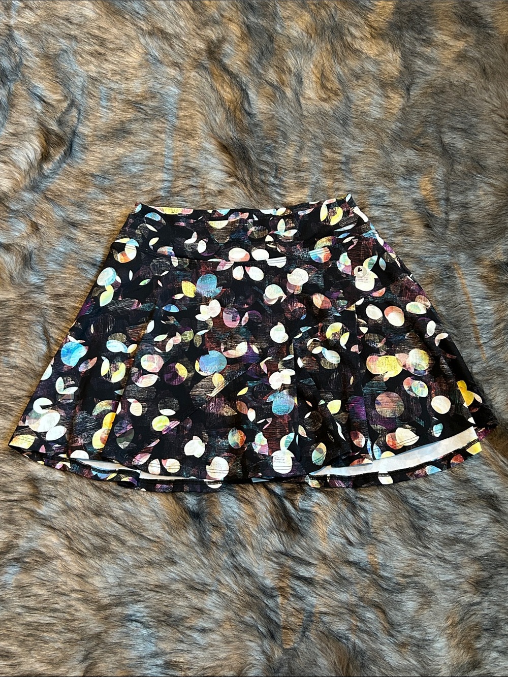 Dona Jo Abstract Multicolor Activewear Tennis Skirt Skort Compression Athletic